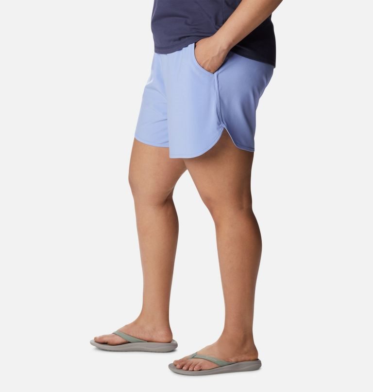 Women's Columbia Bogata Bay Stretch Shorts Light Blue | Plus Size CA-I045A